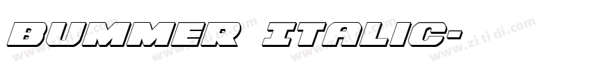 Bummer Italic字体转换